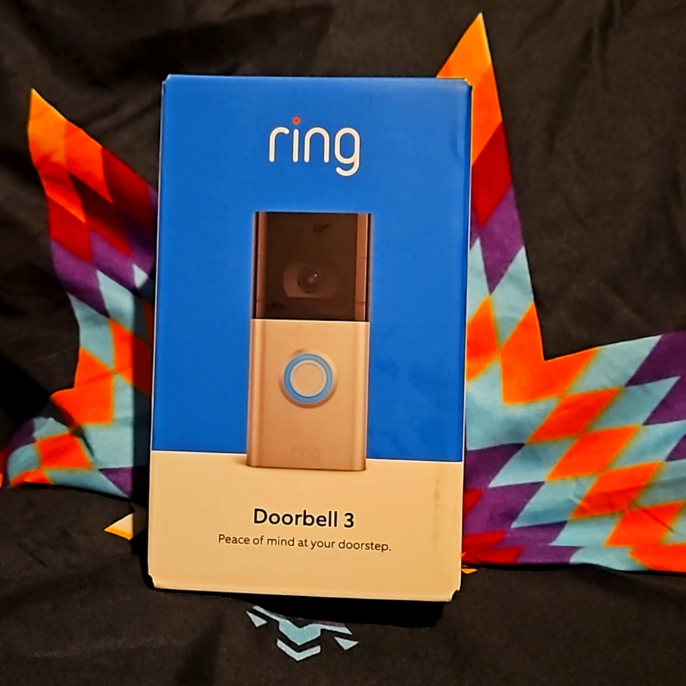 Ring Doorbell 3 . Security cam doorbell.